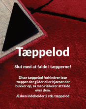 Indlæs billede til gallerivisning Tæppelod trekant m/tabe. 2 stk. pakken